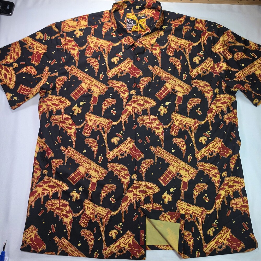 RETRO RIFLE Men Extra Cheesy SS Party Shirt 3XL